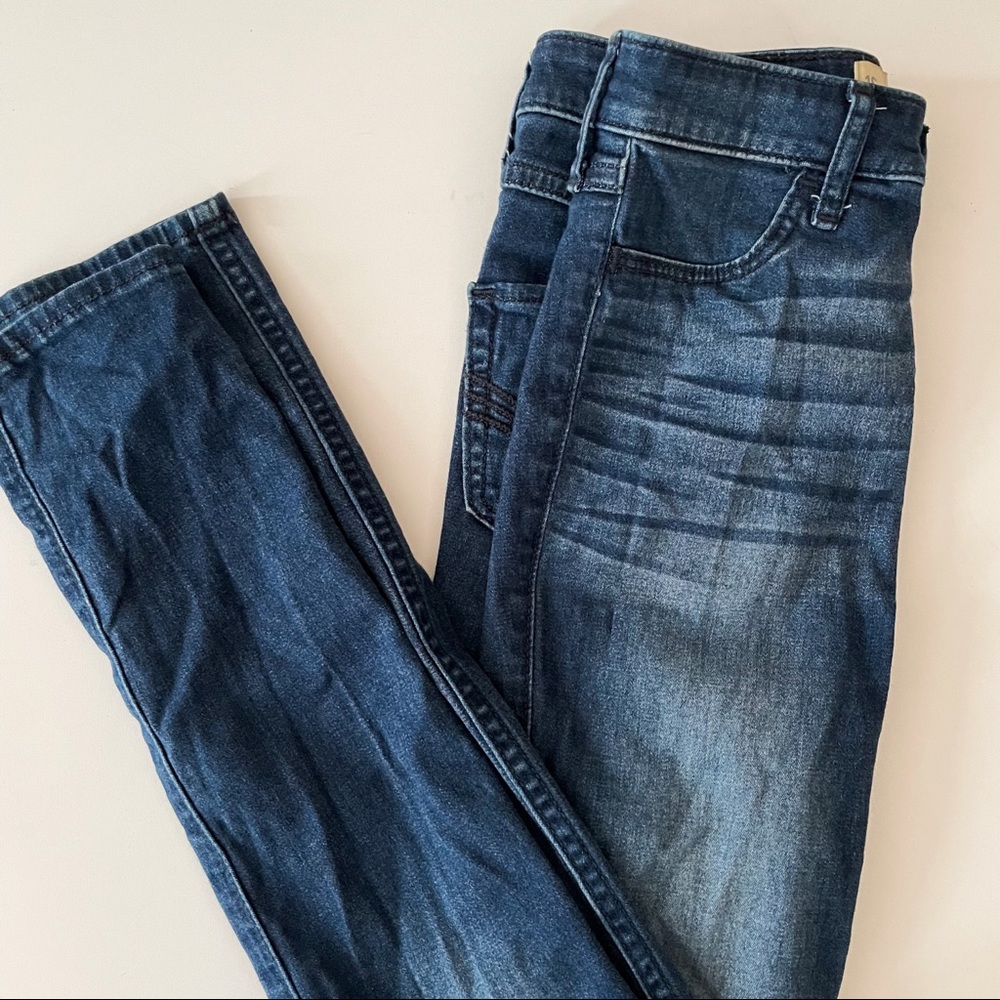 Hollister | High-waisted Skinny Blue Jeans (W 25, L 27)
